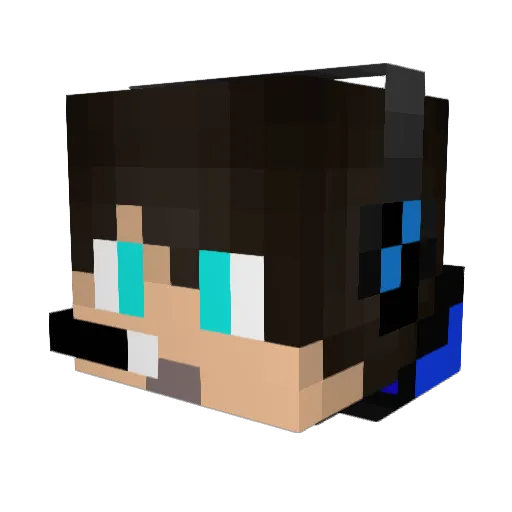 Guii_M15 Minecraft avatar head, 3D render