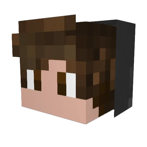 Guii_gamer Minecraft avatar head, 3D render