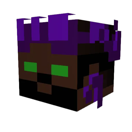 Guiigao Minecraft avatar head, 3D render