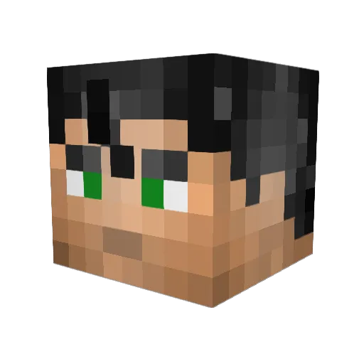 Guildford1 Minecraft avatar head, 3D render