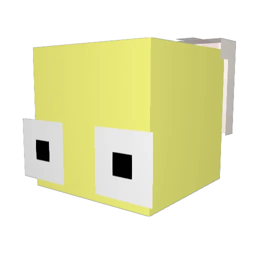GuileSaad Minecraft avatar head, 3D render