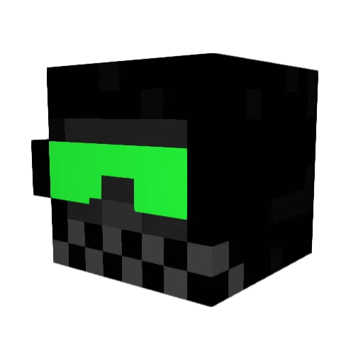 Guilhasor Minecraft avatar head, 3D render