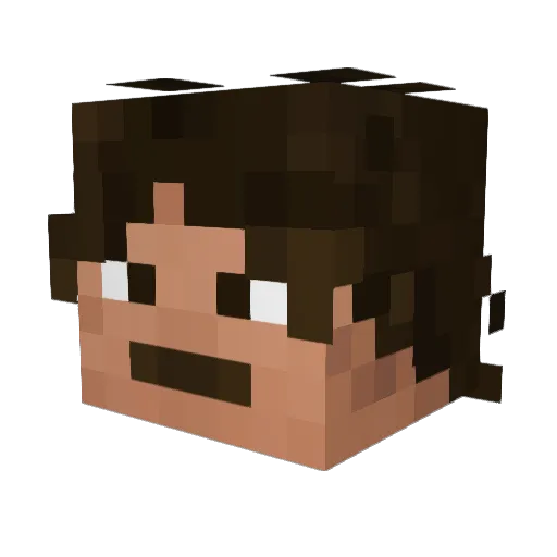 Guilherme01SS Minecraft avatar head, 3D render