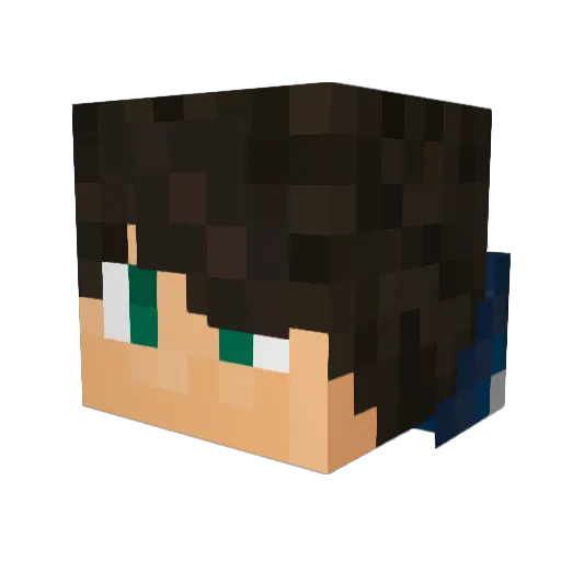 GuilhermeRsj Minecraft avatar head, 3D render