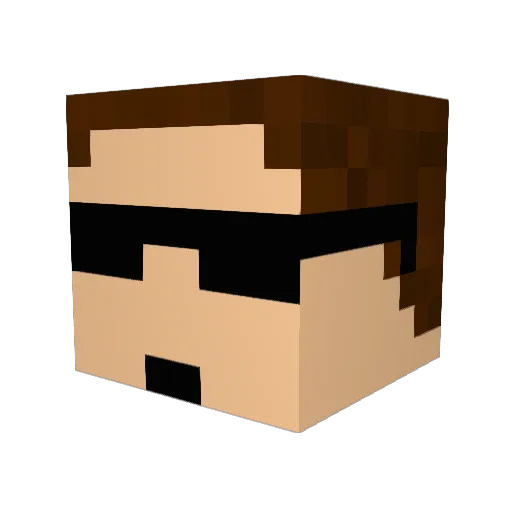 Guillaume001 Minecraft avatar head, 3D render