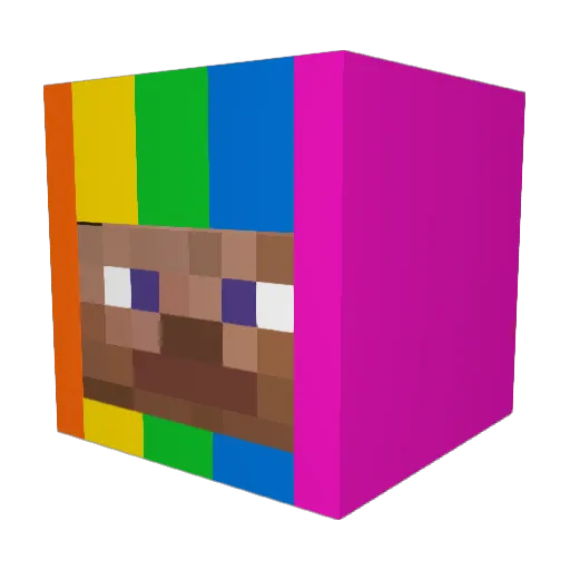 Guillembauer Minecraft avatar head, 3D render