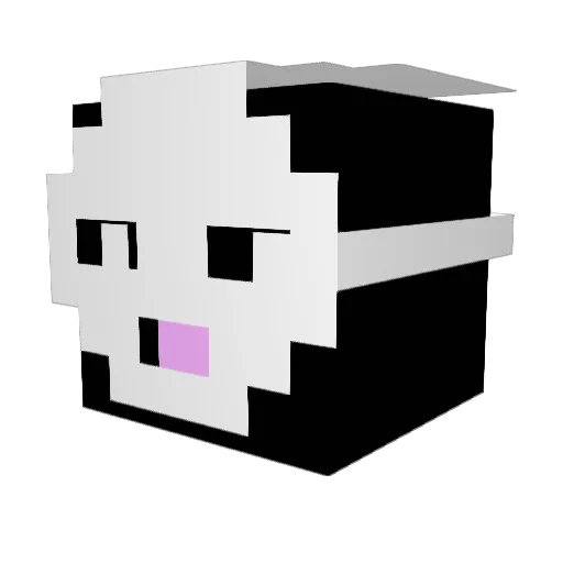 Guillenxito Minecraft avatar head, 3D render