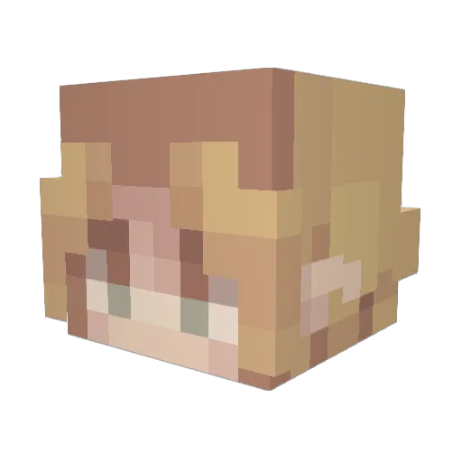 Guillman_07 Minecraft avatar head, 3D render