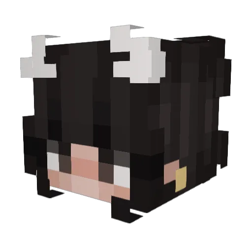 GuiltBuffalo Minecraft avatar head, 3D render