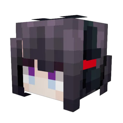 GuiltyCats Minecraft avatar head, 3D render