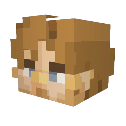 GuiltyGamer007 Minecraft avatar head, 3D render