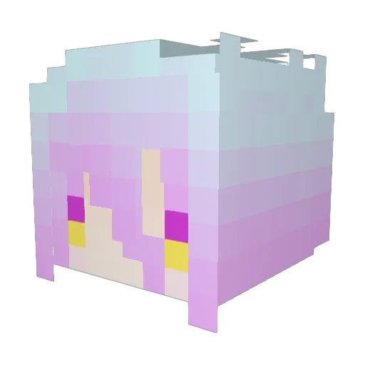 GuiltyTMI Minecraft avatar head, 3D render