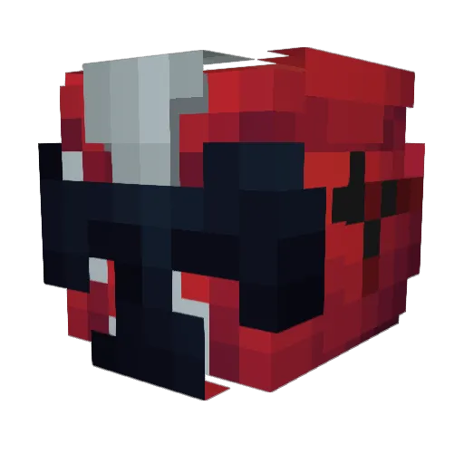 Guiltyr Minecraft avatar head, 3D render