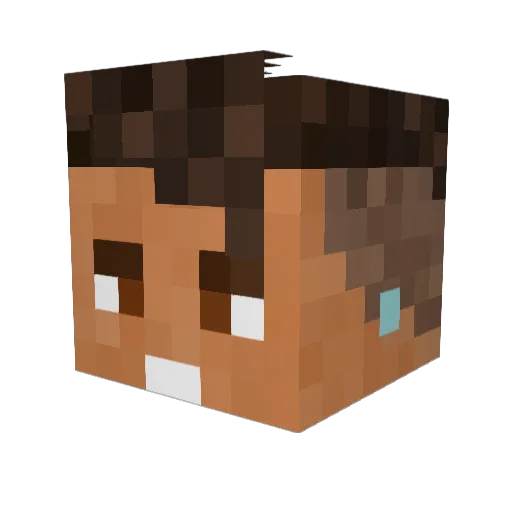 Guim3127 Minecraft avatar head, 3D render