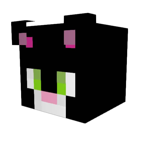 Guinea_Man Minecraft avatar head, 3D render