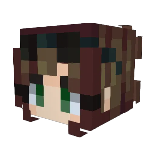 GuinieGamer Minecraft avatar head, 3D render