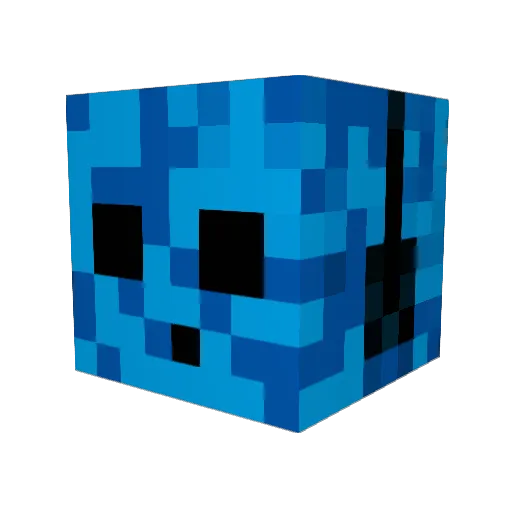 Guinness122 Minecraft avatar head, 3D render