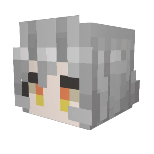 Guinsauce Minecraft avatar head, 3D render