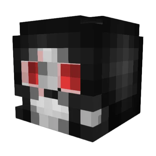 Guiones Minecraft avatar head, 3D render