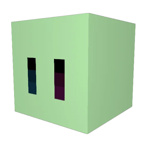 Guipp_ Minecraft avatar head, 3D render