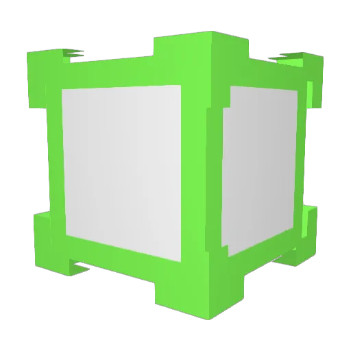 GuiqiQ Minecraft avatar head, 3D render