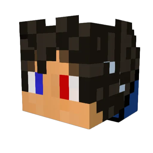 Guis1695 Minecraft avatar head, 3D render