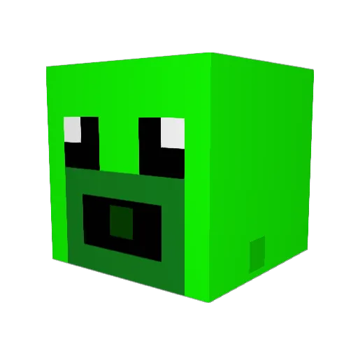 Guisantito777 Minecraft avatar head, 3D render