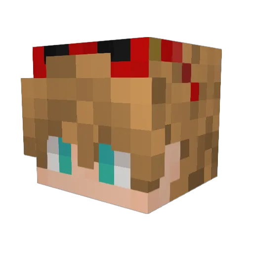 Guist1 Minecraft avatar head, 3D render