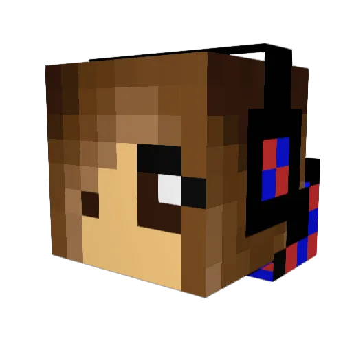 GuitaarLegend243 Minecraft avatar head, 3D render