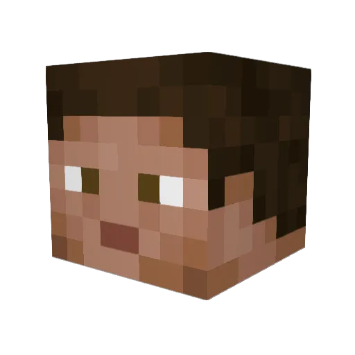 GuitarGuy051 Minecraft avatar head, 3D render