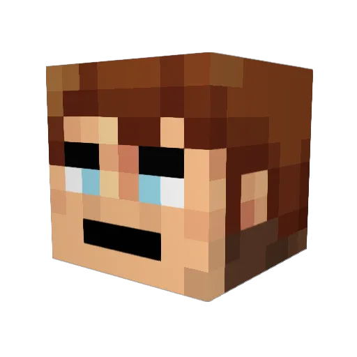 Guitarman8888 Minecraft avatar head, 3D render