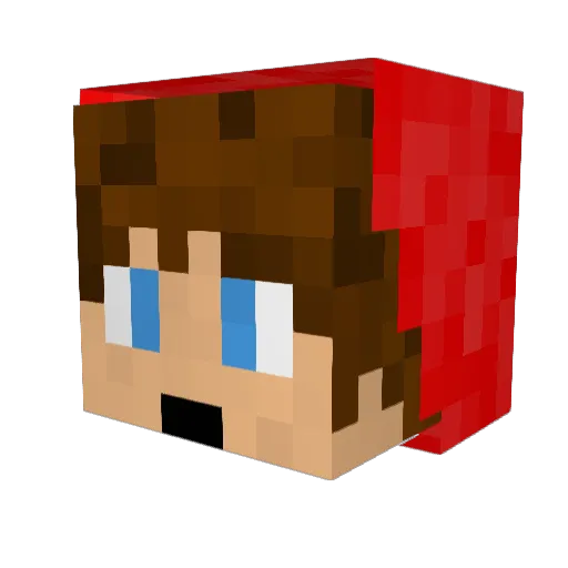 Guitm7 Minecraft avatar head, 3D render