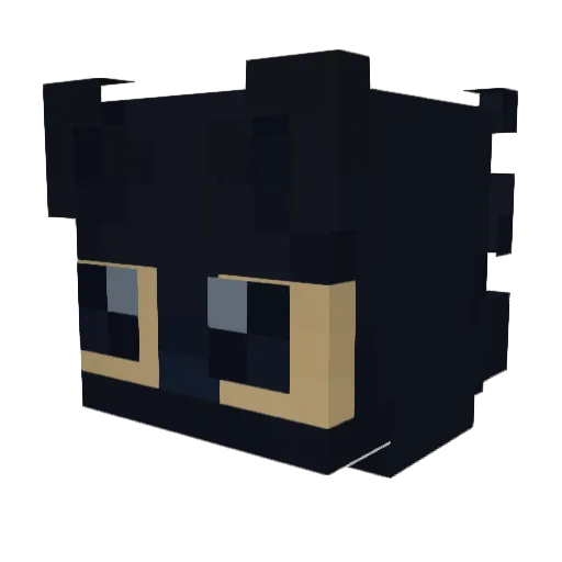 Guiwkw Minecraft avatar head, 3D render