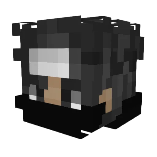 GujjuBhaiOp Minecraft avatar head, 3D render