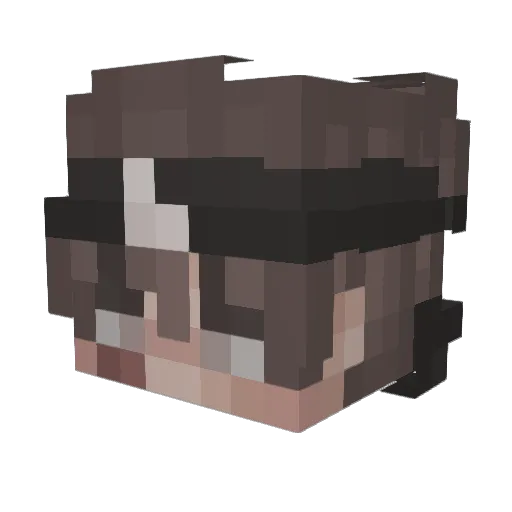 GukWha Minecraft avatar head, 3D render
