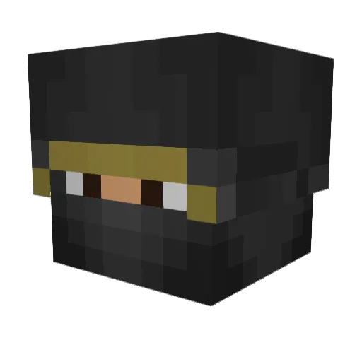 Gukoshi Minecraft avatar head, 3D render