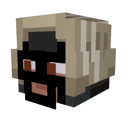 Gukovski33 Minecraft avatar head, 3D render