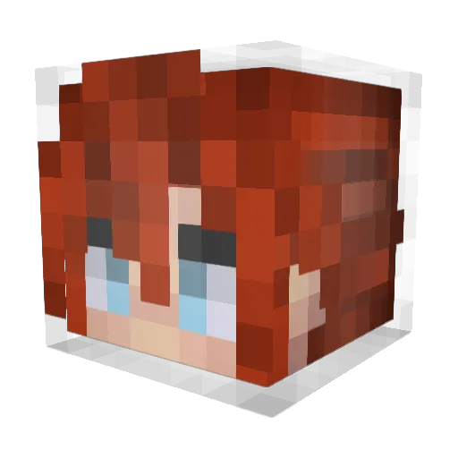 Gulapudhua Minecraft avatar head, 3D render