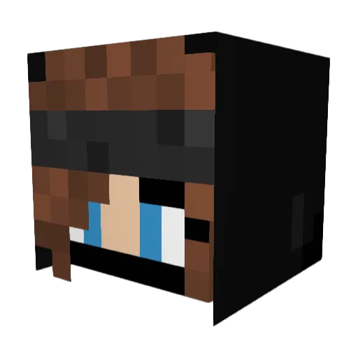 GulaschAnna Minecraft avatar head, 3D render