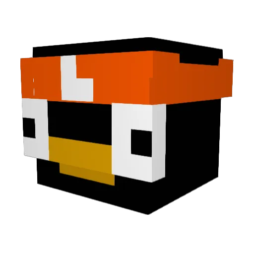 Guldi9762 Minecraft avatar head, 3D render