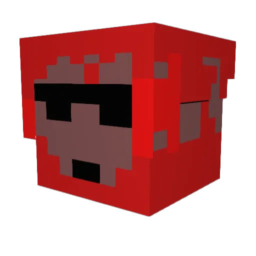 GuldiMan Minecraft avatar head, 3D render