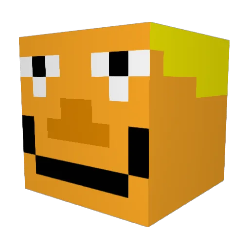 Guldlock21 Minecraft avatar head, 3D render