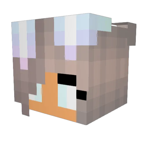 Gulgul08 Minecraft avatar head, 3D render
