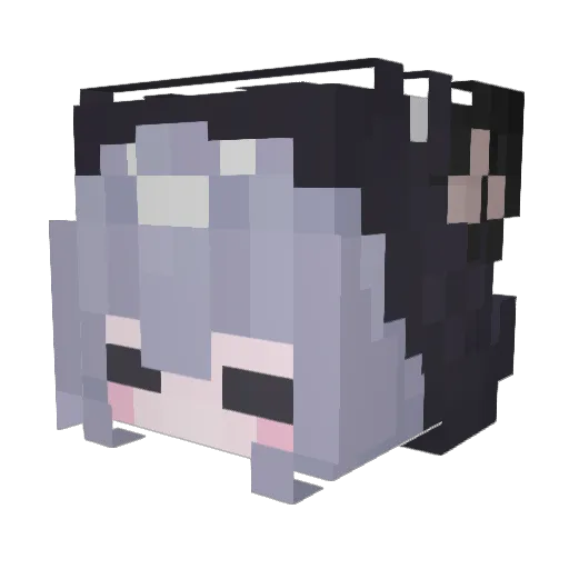 Gullysan Minecraft avatar head, 3D render