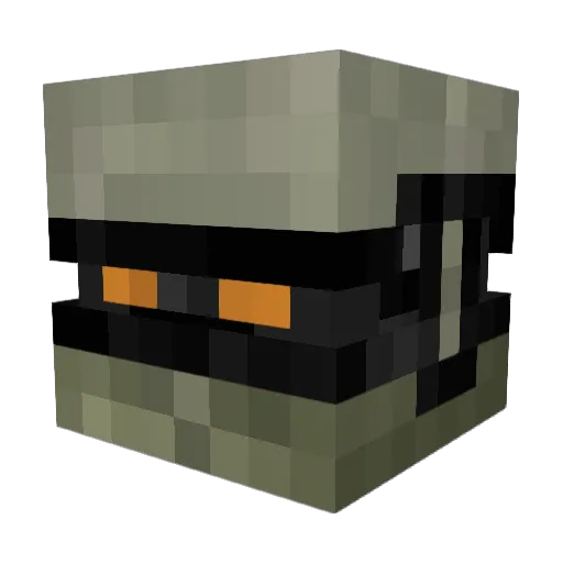 Gulotta Minecraft avatar head, 3D render