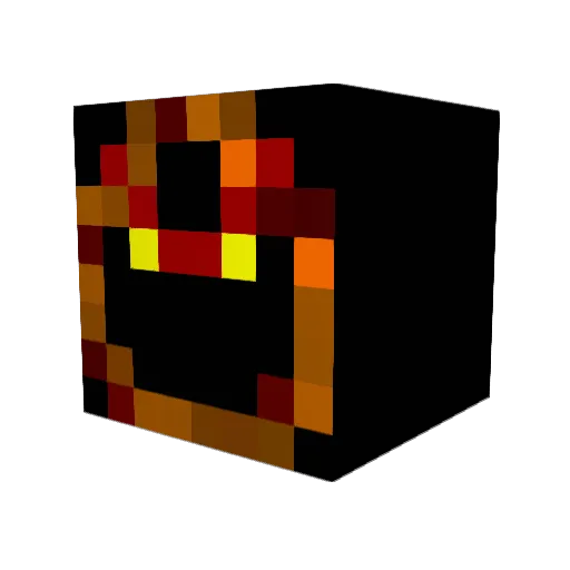 Gulss Minecraft avatar head, 3D render
