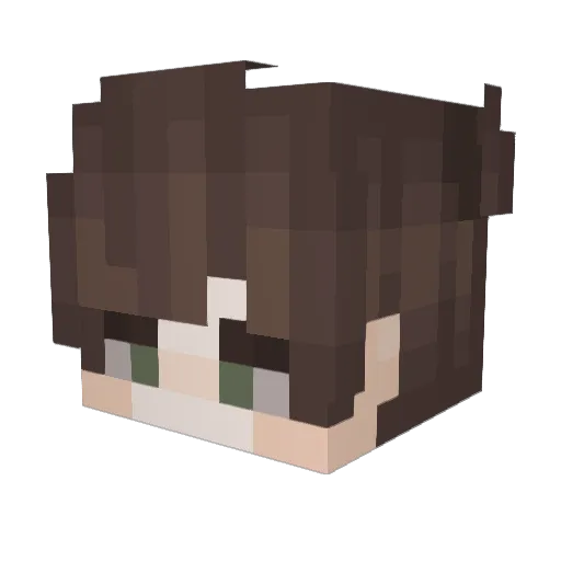 GultyWamper Minecraft avatar head, 3D render