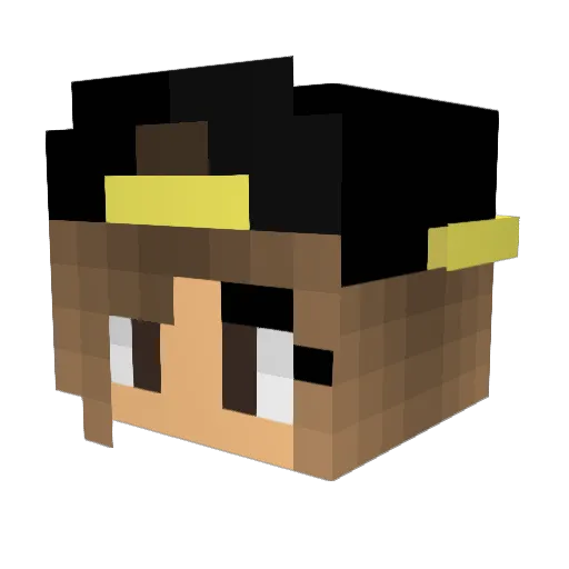 Guluzar_RS Minecraft avatar head, 3D render
