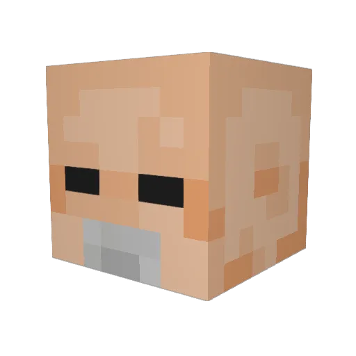 GumDinMaDumDon Minecraft avatar head, 3D render
