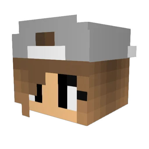 GumGum10 Minecraft avatar head, 3D render